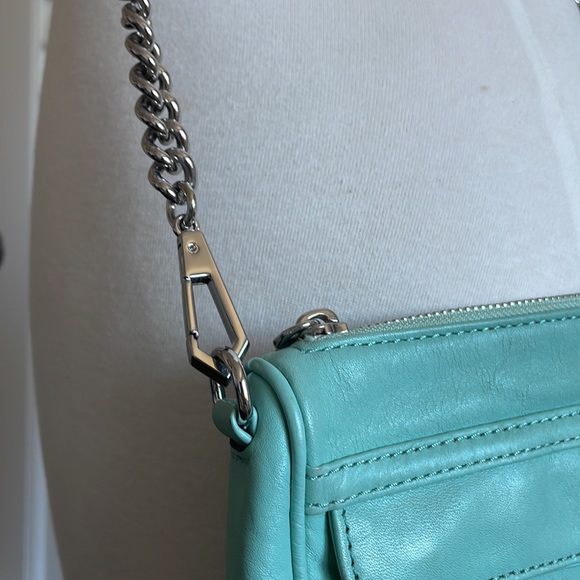Rebecca Minkoff Ice Blue Crossbody Purse | 100% Leather - Picture 4 of 14